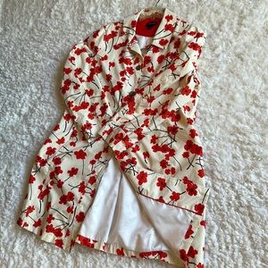 Lands End lightweight floral jacket.  Size XL